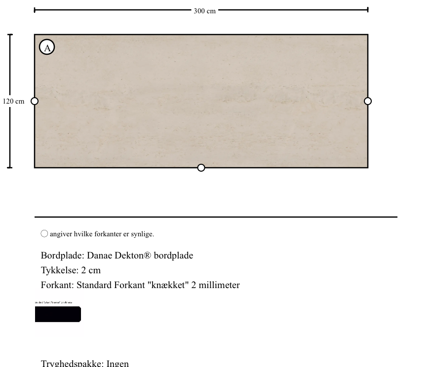 Danae Dekton® bordplade