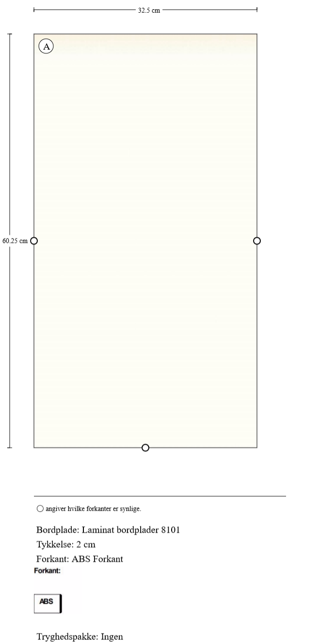 Laminat bordplader 8101